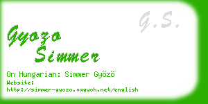 gyozo simmer business card